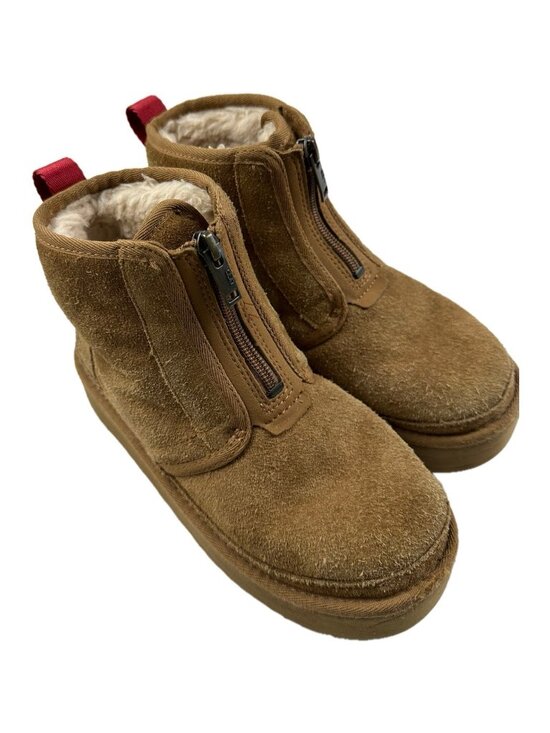 UGG Other - UGG Kid's Neumel Platform Suede‎ Zip Boot Brown Suede Size 3